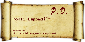 Pohli Dagomér névjegykártya